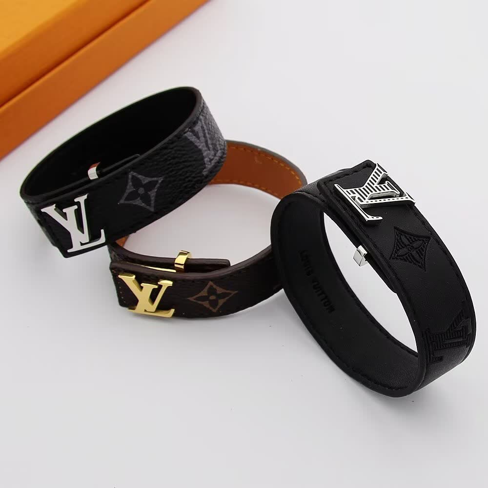 Louis Vuitton Monogram Leather Bracelets